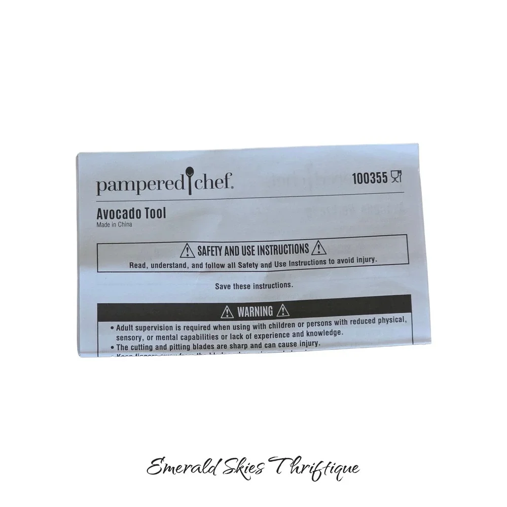 Pampered Chef Avocado Tool Item # 100355 NEW open bag. Free shipping